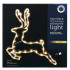 Ziemassvētku ziemeļbriedis ar 43 LED, silti balta gaisma, dekoratīva lampiņa 46cm