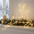 Ziemassvētku ziemeļbriedis ar 43 LED, silti balta gaisma, dekoratīva lampiņa 46cm