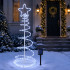Ziemassvētku spirālveida gaismas egle mājai, birojam un veikalam, 120 LED