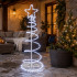 Ziemassvētku spirālveida gaismas egle mājai, birojam un veikalam, 120 LED