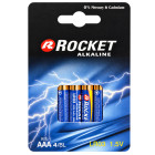 Sārma baterijas, 10 iepakojumi pa 4 gab., Rocket RL03 AAA LR3 1,5V