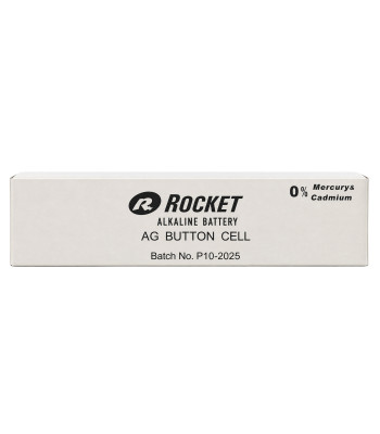 Alkalīno pogveida bateriju komplekts Rocket 20x10 Szt AG10 1,5V LR54