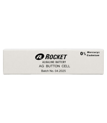 Pogu bateriju komplekts Rocket, sārma, 200 gab., AG13 1,5V LR44, 20x10