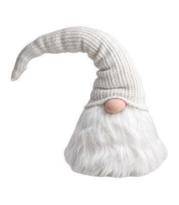 Liels Ziemassvētku rūķis, pelēks dekors zem eglītes, dāvana, 78cm