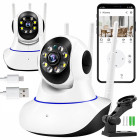 Bezvadu grozāma kamera ar WiFi, elektroniskā aukle uzraudzībai 360