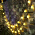 Dārza un svētku saules LED lampiņu virtene ar lodītēm, 50 LED, 7,5 m