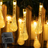 Saules enerģijas Ziemassvētku LED virtene ar lāstekām dārzam, 50 LED, 7,5 m