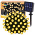 Āra Ziemassvētku lampiņu virtene ar saules enerģiju, balta, 50 LED, 7,5 m