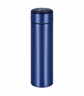 Termokrūze ar temperatūras sensoru un LCD displeju, zila, 500 ml