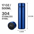Termokrūze ar temperatūras sensoru un LCD displeju, zila, 500 ml