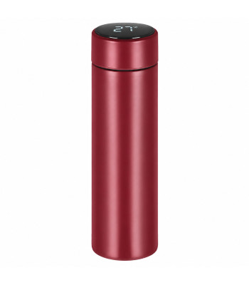 Termokrūze ar temperatūras sensoru un LCD displeju, sarkana, 500 ml