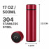 Termokrūze ar temperatūras sensoru un LCD displeju, sarkana, 500 ml