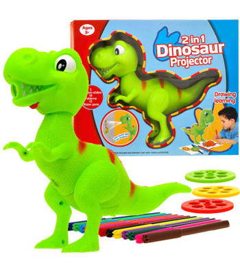 Dinozauru T-rex projektors ar flomāsteriem TA0048