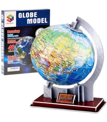 Telpiska 3D puzle – zemeslodes globuss, ZA0936, 49 elementi
