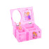 Rozā mūzikas lādīte rotaslietām mazas meitenes dārgumiem ZA1307