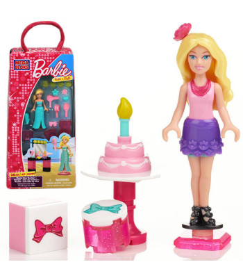 Mega Bloks BARBIE lelle, saderīga ar klucīšiem ZA1891