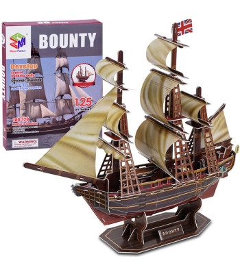 3D puzle Bounty jūras kuģis, 125 elementi, ZA2599