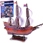 3D puzles kuģis Golden Hind