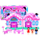 Pasaku salokāma rotaļu māja ar mēbelēm ZA2635