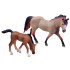 Dzīvnieku sērija FERMA Liels dzīvnieku komplekts Ganības Figūras ZIRGI ZA2991