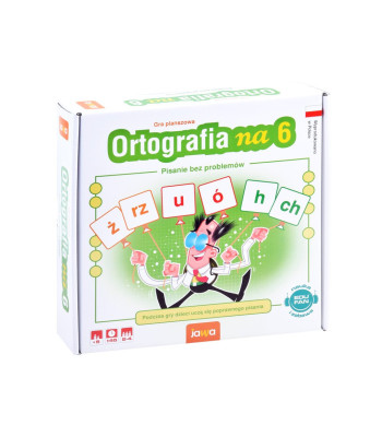 Izglītojoša galda spēle Jawa «Ortogrāfija uz 6» – pareizrakstības apguve GR0382