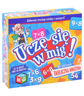 Multigra izglītojoša spēle “Mācos ātri” – reizināšanas tabula GR0395