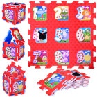 Putupuzles DZĪVNIEKI un CIPARI Paklājs mazuļiem 93x93cm ZA3147