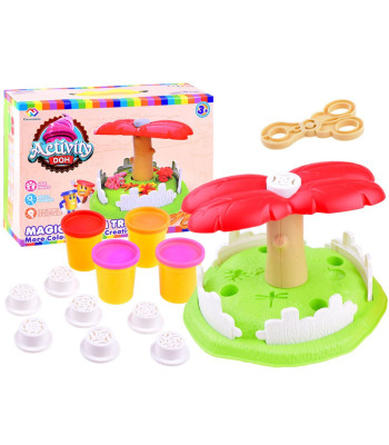 Plastilīna komplekts ar koka formas izspiedēju ZA3207