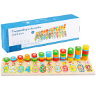 Koka puzle ar cipariem un dzīvnieciņiem