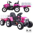 Akumulatora traktors ar piekabi + tālvadība PA0242