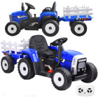 Akumulatoru traktors ar piekabi + tālvadības pults PA0242