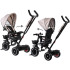 Trīsritenis Tiny Bike 3in1 bēšs ar jumtiņu SP0650