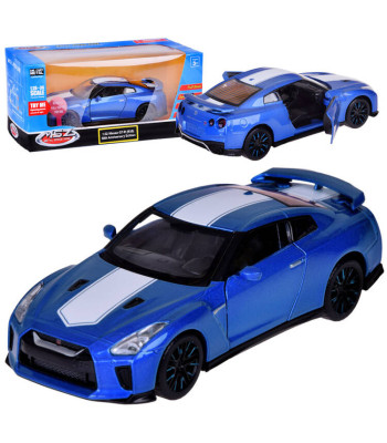 Metāla rotaļu auto ar atveramām durvīm, Nissan GT-R, ZA3757, 1:32