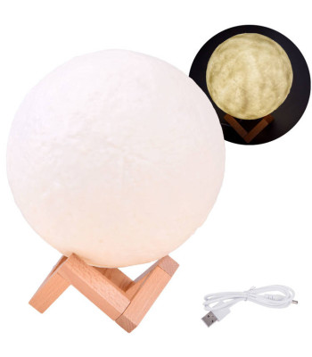 Naktslampa Mēness Moon Light 3D ZA3826 18cm