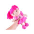 Auduma lelle Zuzia 33cm rozā kleitā