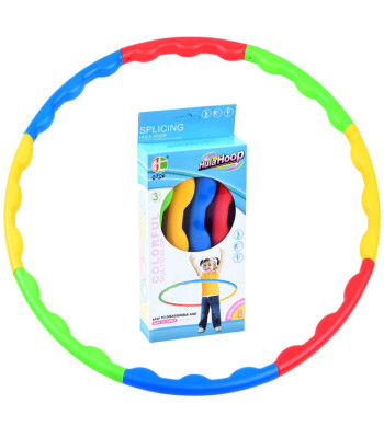 Saliekams krāsains hula hop riņķis bērniem vingrošanai, 8 elementi, 60 cm, SP0692