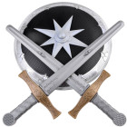 Zobeni + aizsargvairogs komplekts bruņiniekam ZA3937