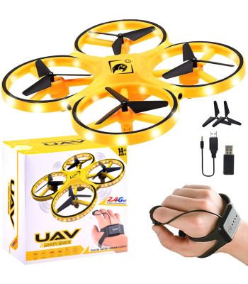 Ar žestiem vadāms drons ar tālvadības pulti Quadrocopter RC0573