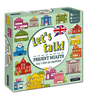 Angļu valodas mācību spēle Let’s talk. Projekt Miasto GR0536