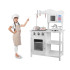 Interaktīva BALTA koka virtuve bērniem ar indukciju + aksesuāri ZA4127