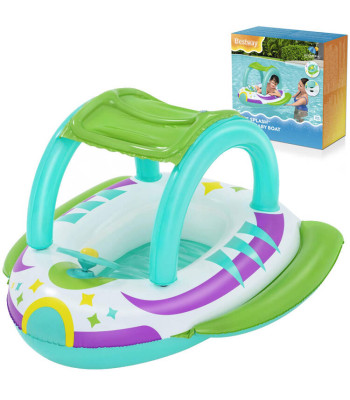 Bestway Space Splash piepūšamā laiva ar jumtiņu, stūri un taurīti 34149