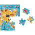 CzuCzu Dzīvnieku Pasaules Karte Puzzle 60 Gab.