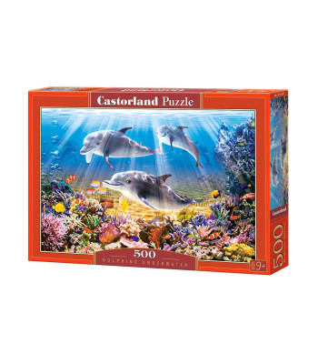 Puzle Dolphins Underwater B-52547, 500 elementi