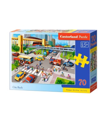 Bērnu puzle City Rush B-070039, 70 elementi, 40 x 29 cm