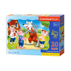 Puzzle 20 gabali MAXI Trīs mazās cūkas