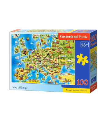 Puzle Map of Europe, B-111060, 100 elementu