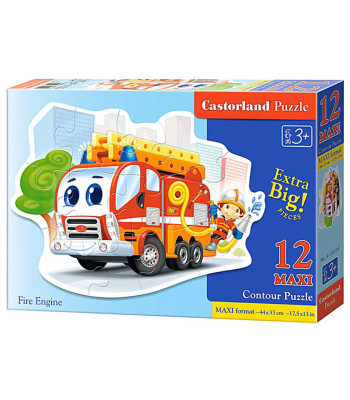 Castorland bērnu puzle Fire Engine, 12 MAXI elementi, B-120109