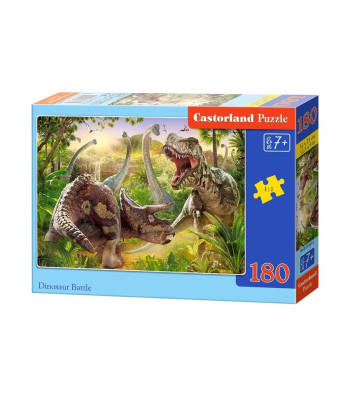 Dinozauru puzles Dinosaur Battle – 180 gabali, 32 x 23 cm, B-018413