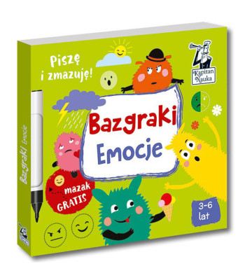 Kapitan Nauka Bazgraki. Emocijas. Rakstu un dzēšu! KS0659 3–6 gadi
