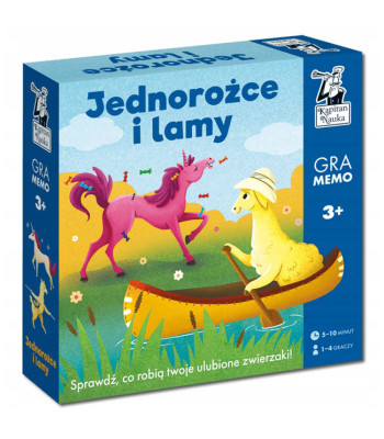 Atmiņas spēle „Vienradži un lamas” Kapitan Nauka GR0549